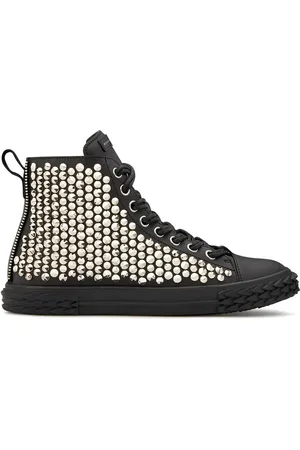 Giuseppe Zanotti Højtaljede bukser med nitte-udsmykning