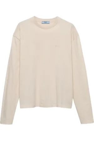 Prada Langærmet T-shirt med logo