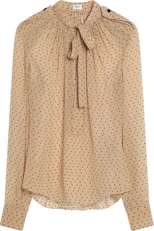 Saint Laurent Polkaprikket CAMICIA bluse