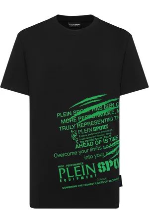 Philipp Plein Lettering T-shirt med rund hals