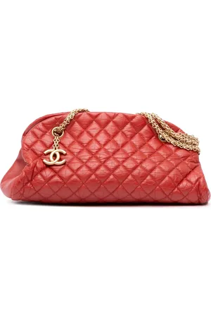 CHANEL Just Mademoiselle bowling-skuldertaske i lammeskind fra 2010-2011