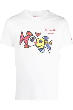 MC2 SAINT BARTH Lovers T-shirt med grafisk tryk