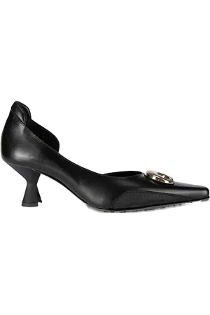 Marine Serre 60mm leather pumps