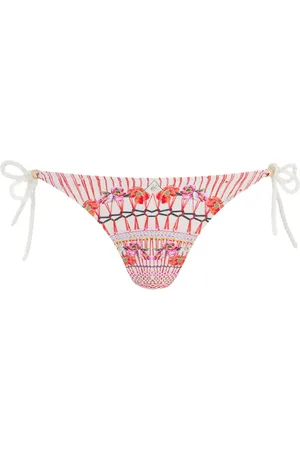 TEMPERLEY LONDON Pomegranate bikiniunderdel med blomstret tryk