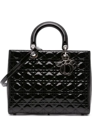 Dior Stor lakeret Cannage Lady Dior satchel-taske fra 2015