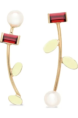 Aliita 18K yellow gold Petalos Flor earrings