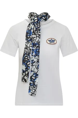 ALESSANDRO ENRIQUEZ T-shirt med foulard-detalje