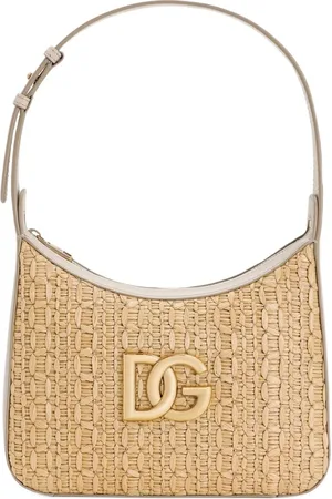 Dolce & Gabbana Hæklet skuldertaske i bast