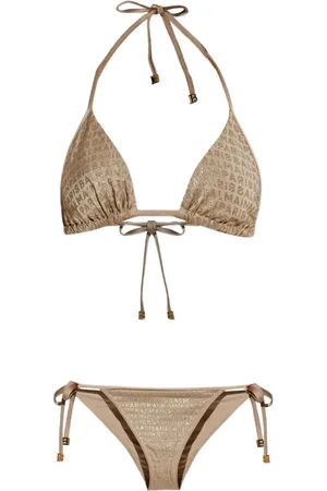 Balmain Trekantsbikini med logotryk