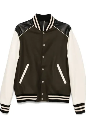 LOW BRAND Varsity-jakke med lædermærke