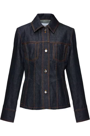 Salvatore Ferragamo Denimjakke med spread-krave