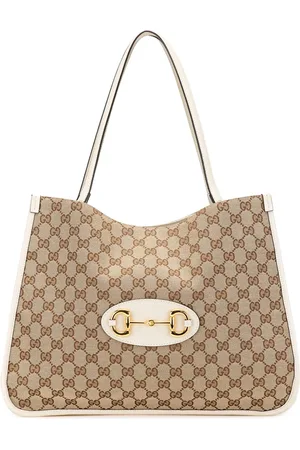 Gucci Mellemstor Horsebit 1955 tote i GG-kanvas fra 2016-2024