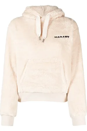 Marant Etoile Maeva hættetrøje i fleece med broderet logo