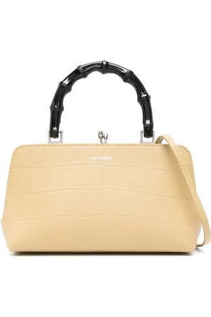 Jil Sander Krokodillepræget crossbody-taske