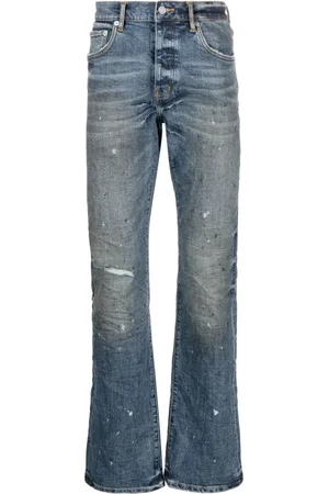 Purple Brand Bootcut-jeans med malingssprøjt