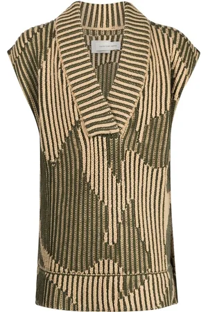 Feng Chen Wang Vrangstrik vest med V-hals