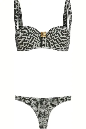 Balmain Bikini med geometrisk tryk