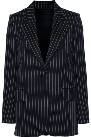 Max Mara Nålestribet blazer i strik