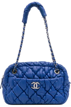 CHANEL Boble-quiltet skuldertaske i lammeskind fra 2009-2010