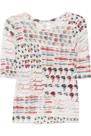 CHANEL T-shirt med grafisk tryk fra 2006