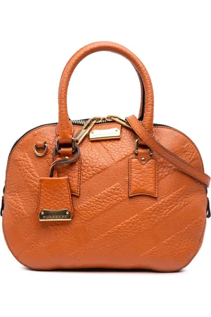 Burberry Lille ternet Orchard Bowling satchel-taske med prægning fra 2000-2017
