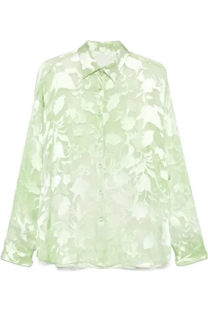ERMANNO SCERVINO Blomstret skjorte i jacquard