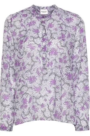 Marant Etoile Maria bluse med abstrakt tryk