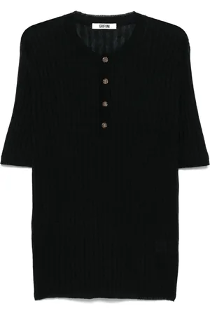 GRIFONI Ribstrikket T-shirt
