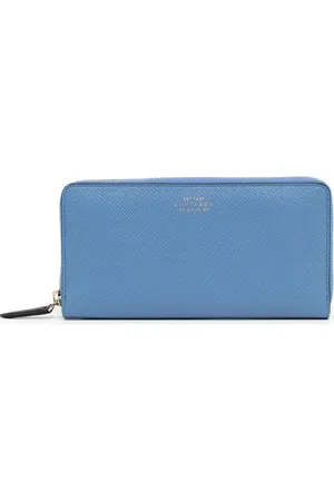SMYTHSON Pung i læder med logo og lynlås