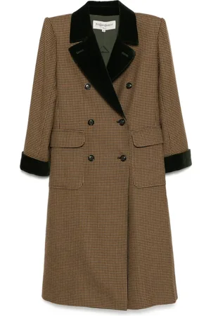 Saint Laurent 1990-2000 dobbeltradet frakke