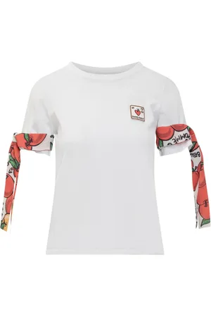 ALESSANDRO ENRIQUEZ T-shirt med foulard-detalje