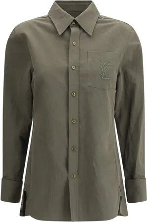 Saint Laurent Skjorte med broderet logo