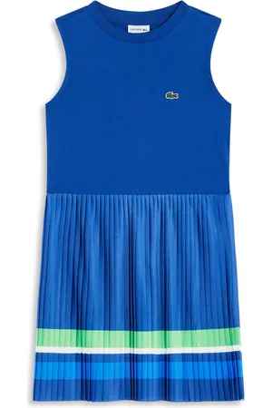 Lacoste Plisseret kjole med colourblocking