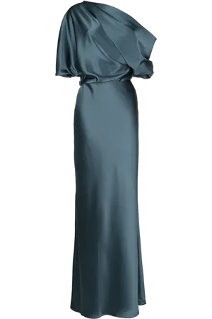 Amsale Draperet kjole med off-shoulder-snit