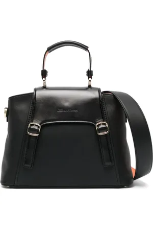 santoni Medium tote med præget logo