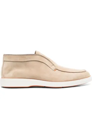 santoni Loafers i kalveruskind med paneler