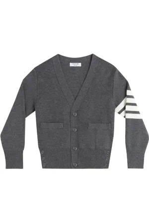 Thom Browne Cardigan med stribede ærmer