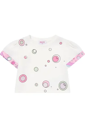 PUCCI Junior T-shirt med Fontane-tryk