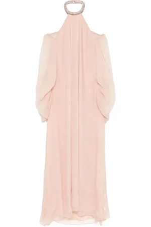 AMEN Lang kjole i chiffon
