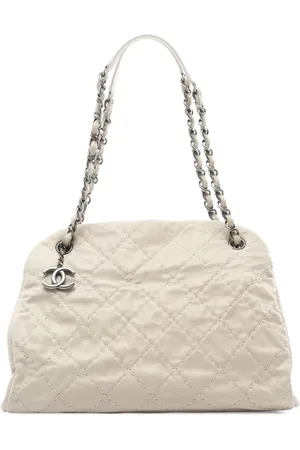 CHANEL Stor Just Mademoiselle bowling-skuldertaske i kalveskind fra 2010-2011