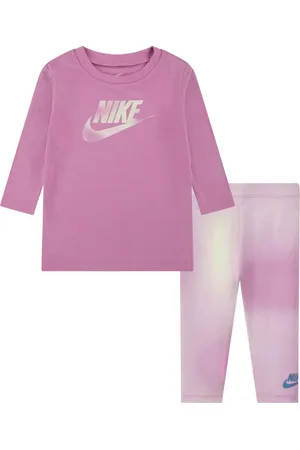 Nike Leggings med grafisk logo og batiktryk