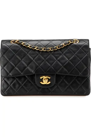 CHANEL Mellemstor Double Flap skuldertaske fra 1996-1997