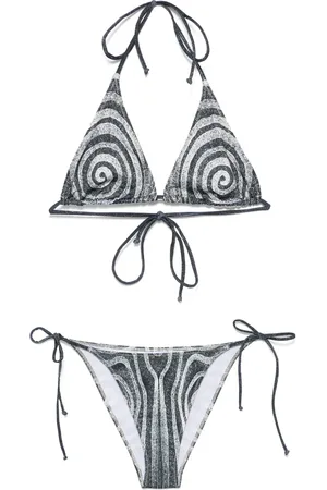 Jean Paul Gaultier Bikini med spiral-tryk