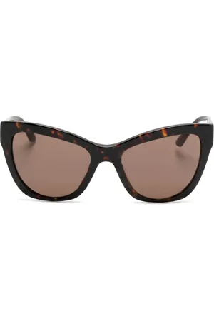 VERSACE Cat eye-solbriller med skildpadde-effekt