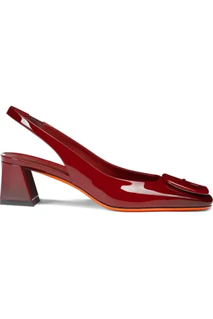 santoni 50 mm pumps i lakeret læder