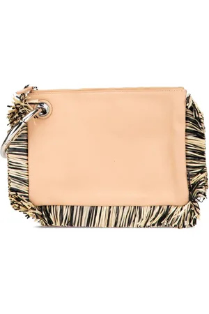 Fendi Triplette clutch i Zucca og bast fra 2010-nu