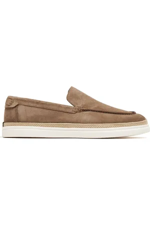 Neil Barrett Slip-on espadrille-loafers i ruskind