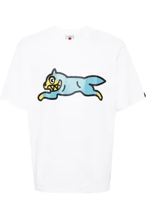 ICECREAM T-shirt med løbende hundetryk