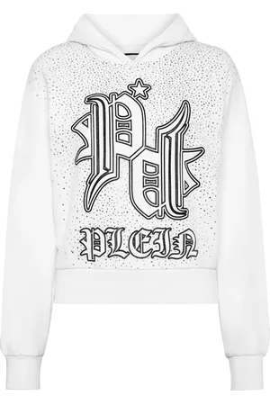 Philipp Plein Gothic Plein hættetrøje med rhinstenudsmykning
