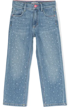 Billieblush Jeans med lige ben og rhinstenudsmykning
